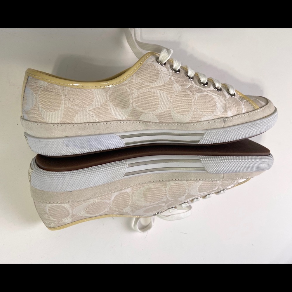 NWOT Coach Cream colored Sneakers - Picture 4 of 7